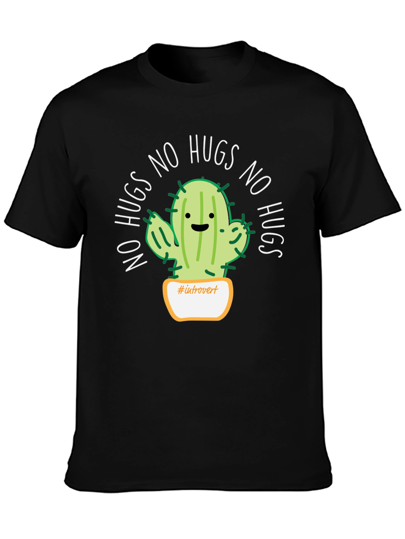 Introvert Cactus No Hugs T-Shirt