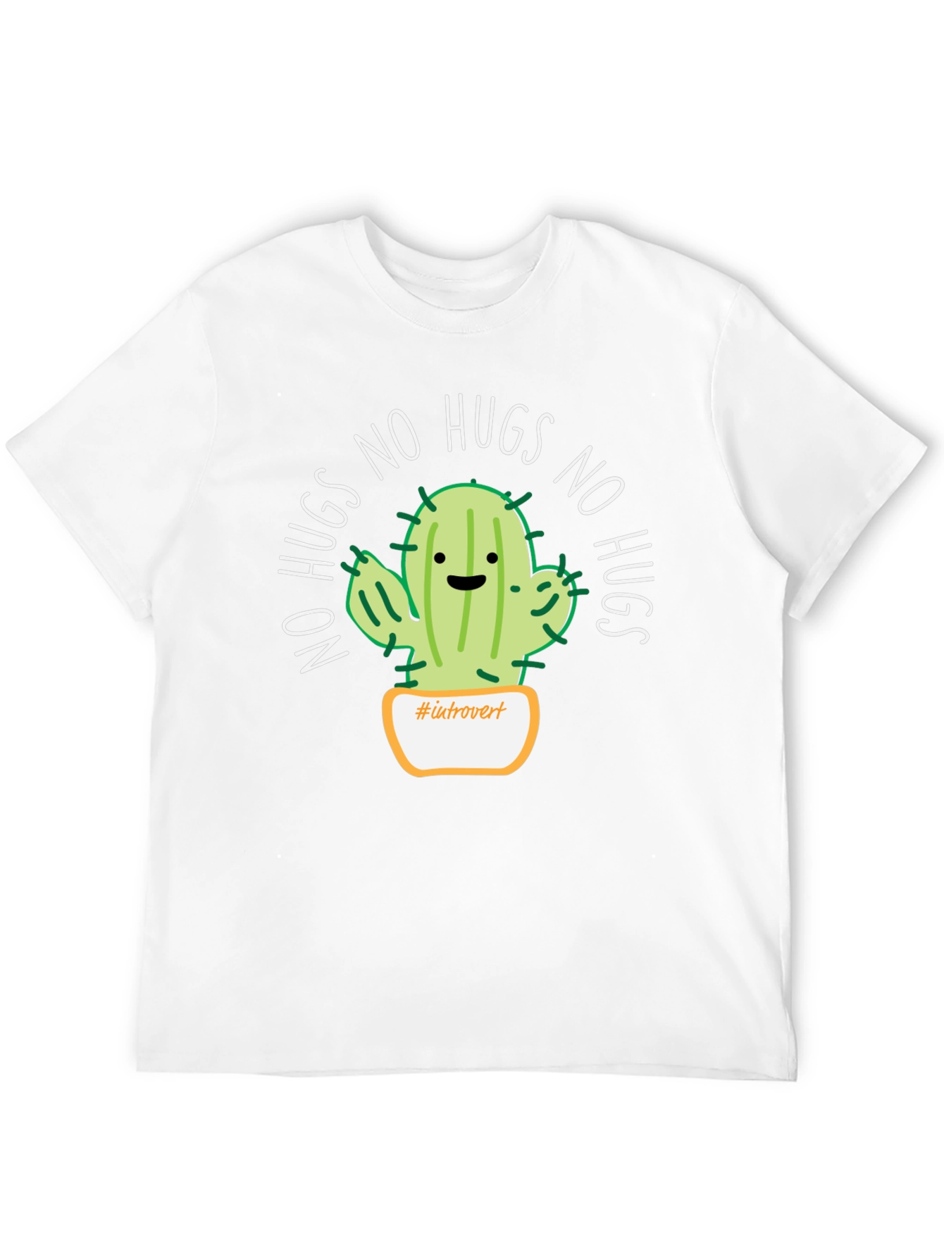 Introvert Cactus No Hugs T-Shirt