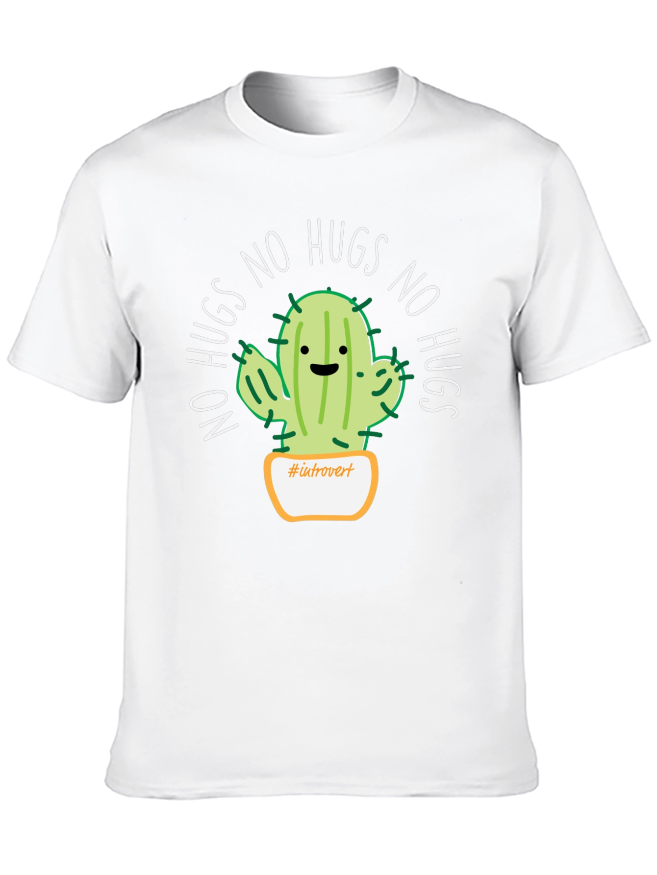 Introvert Cactus No Hugs T-Shirt