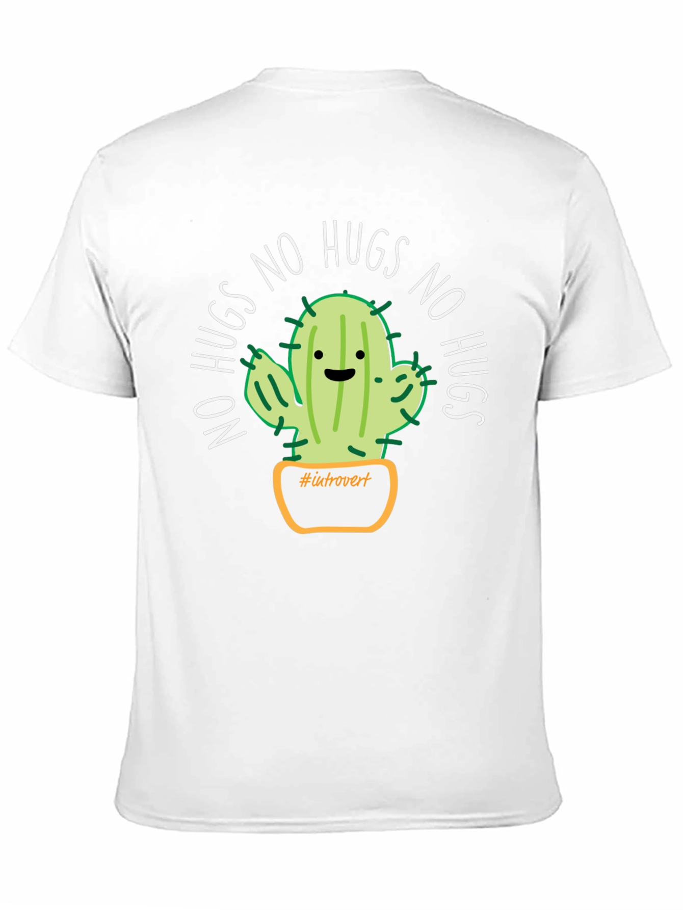 Introvert Cactus No Hugs T-Shirt
