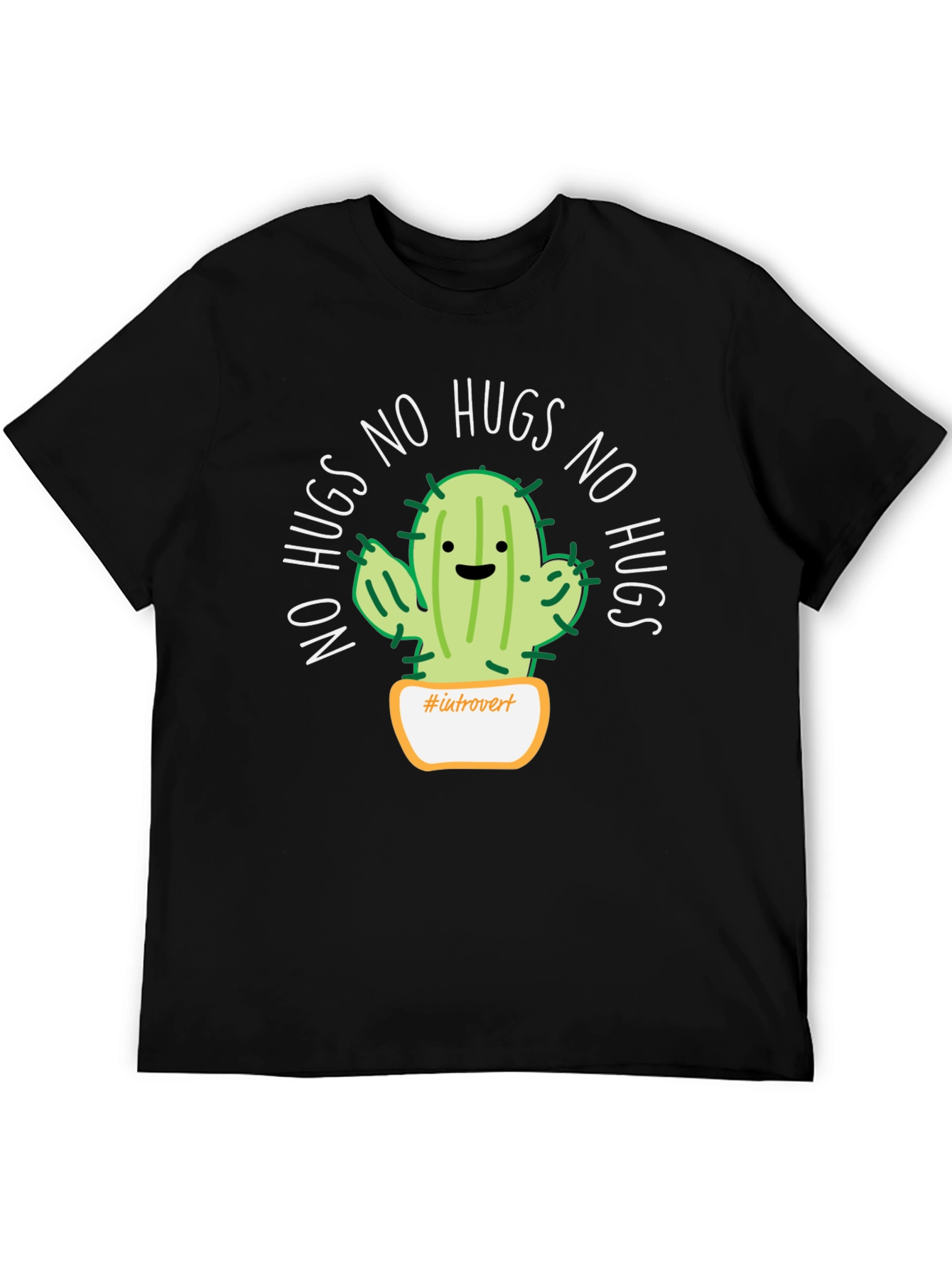 Introvert Cactus No Hugs T-Shirt