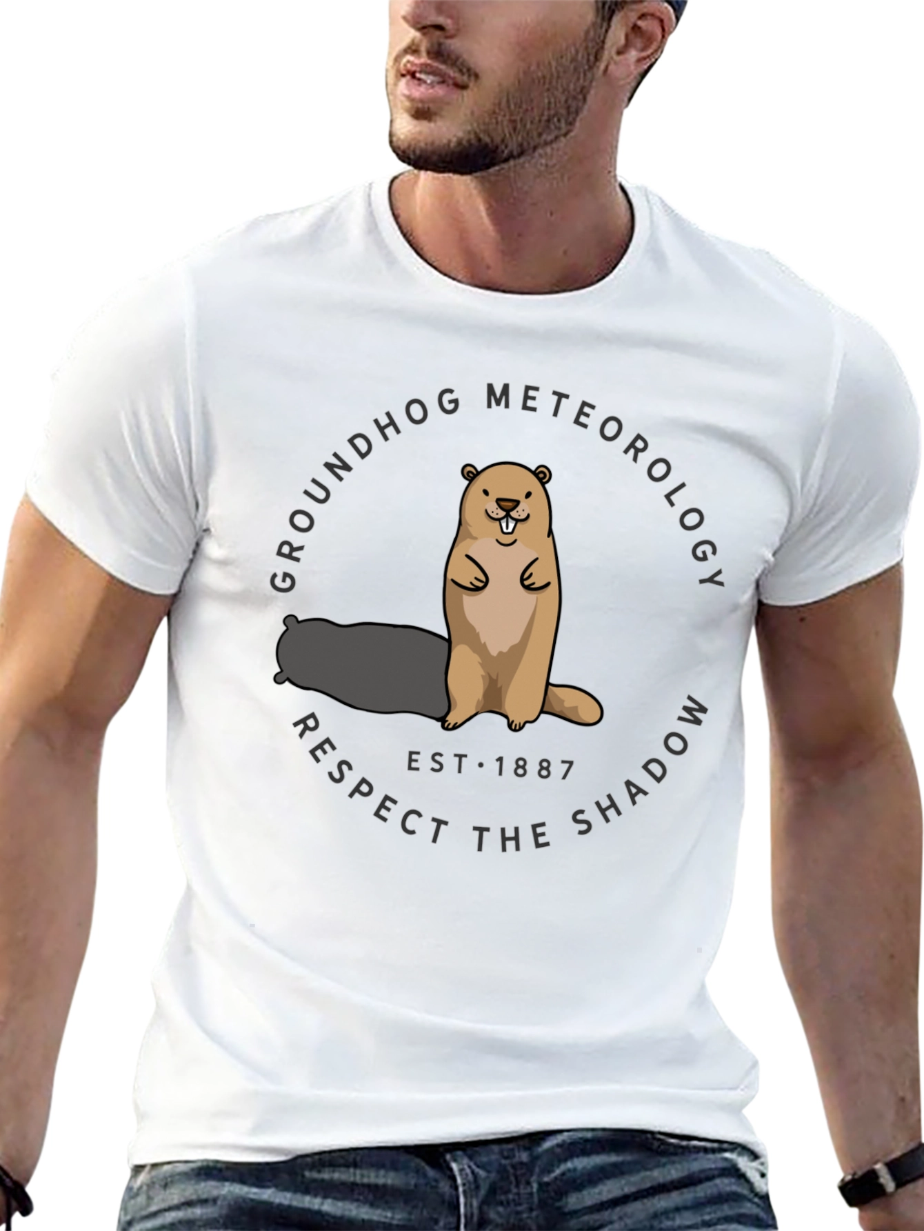 Groundhog Meteorology Respect the Shadow T-Shirt
