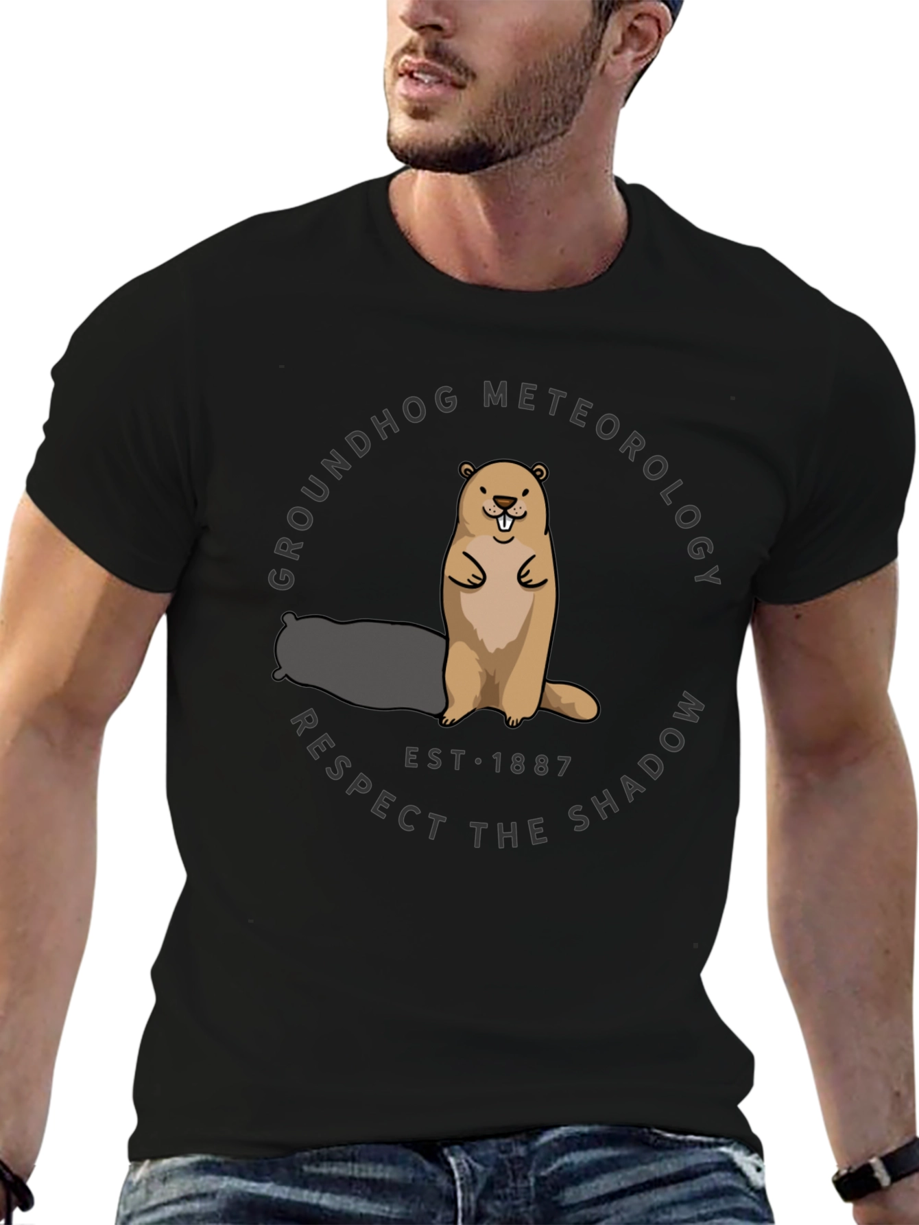 Groundhog Meteorology Respect the Shadow T-Shirt