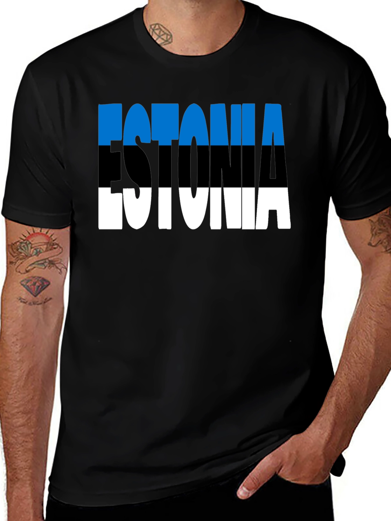 Estonia Flag T-Shirt - National Pride Tee