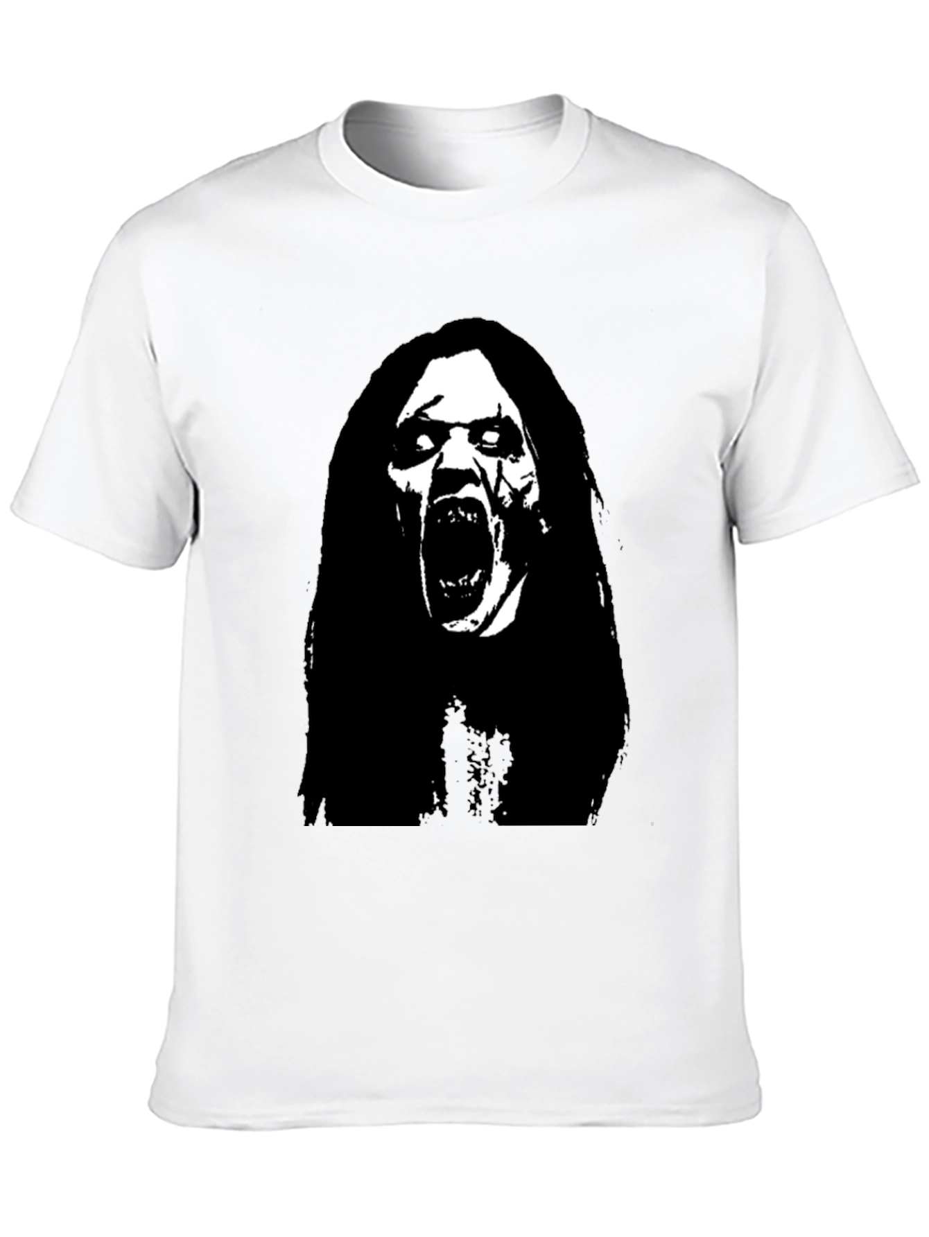 Horror Scream Graphic Black T-Shirt
