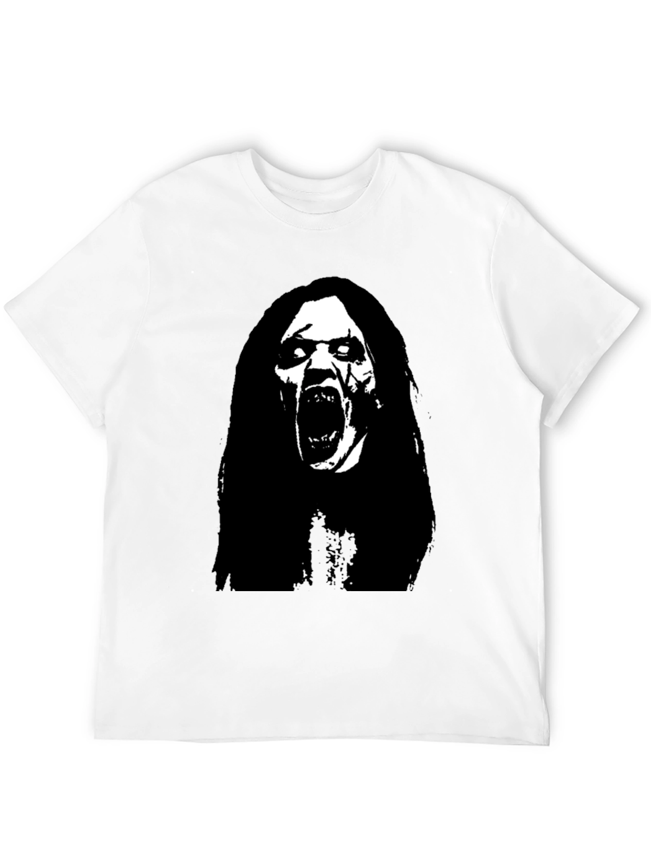 Horror Scream Graphic Black T-Shirt