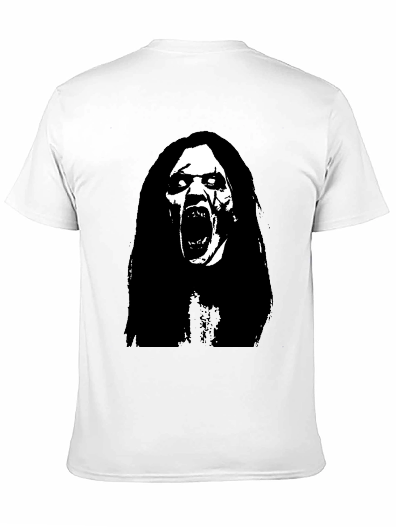 Horror Scream Graphic Black T-Shirt