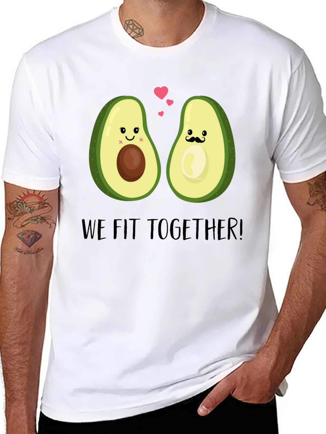 We Fit Together Avocado Couple T-Shirt