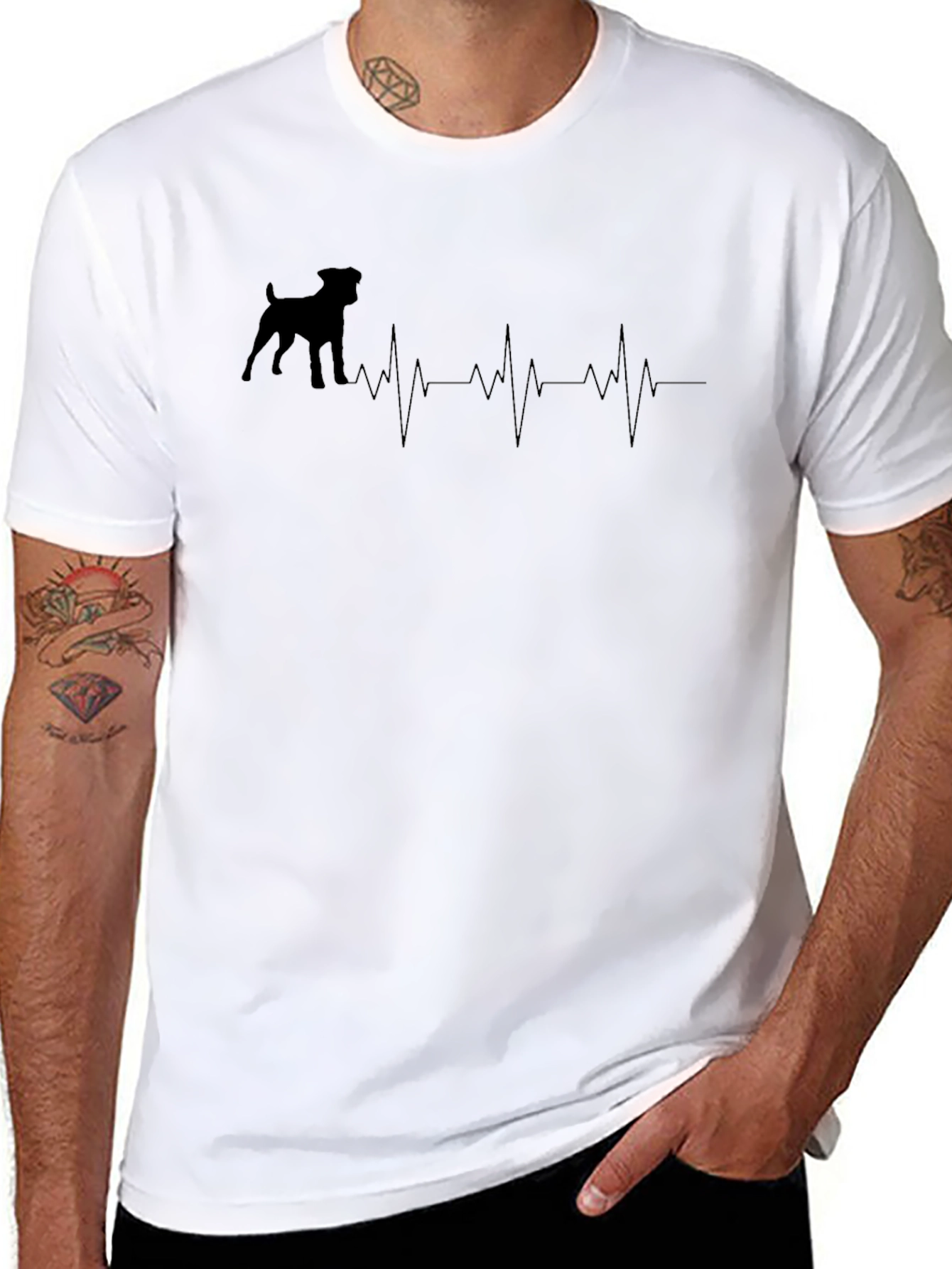 Dog Heartbeat T-Shirt - Love Your Pet!