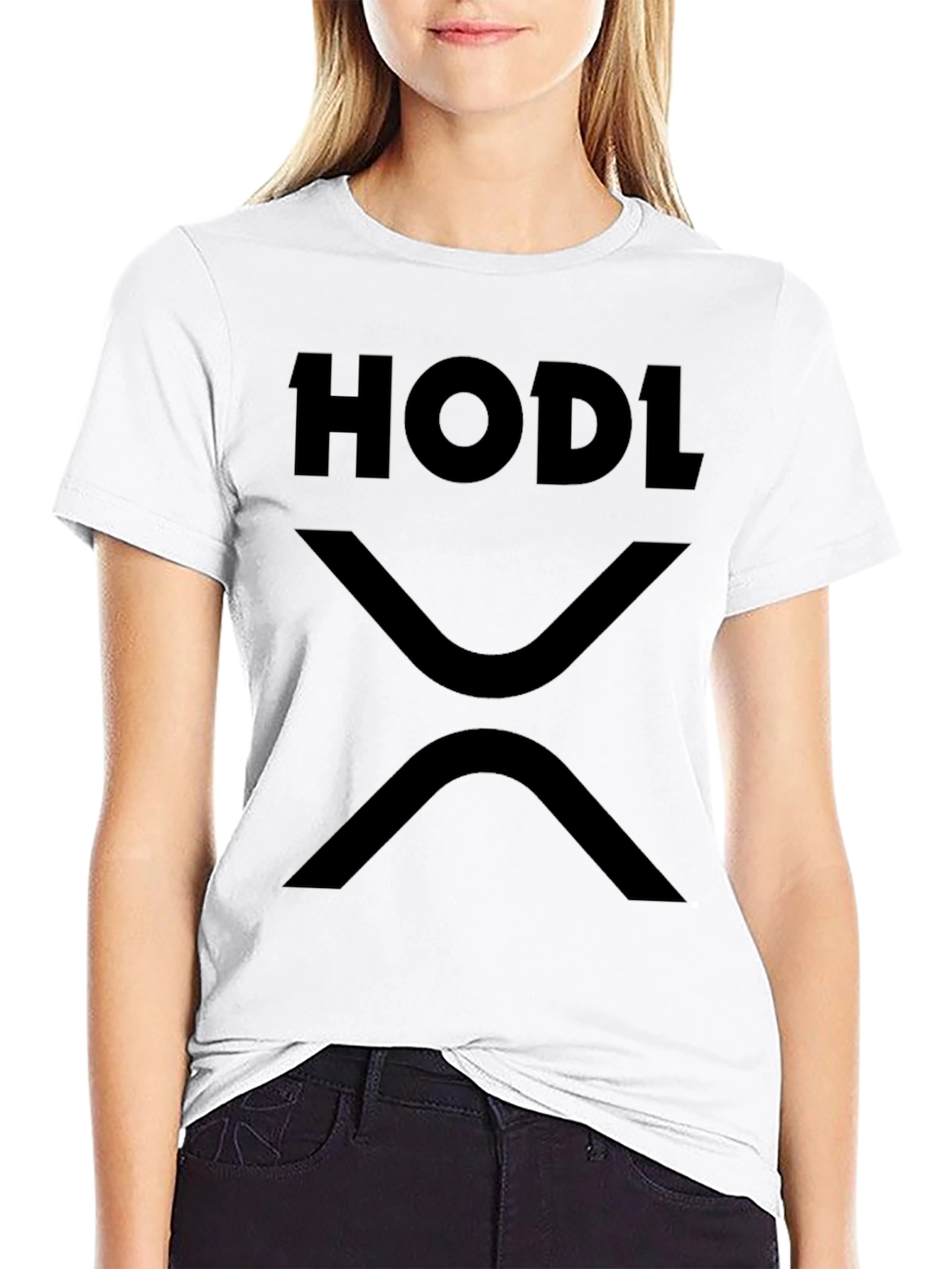 HODL XRP Black T-Shirt Crypto Investor Apparel
