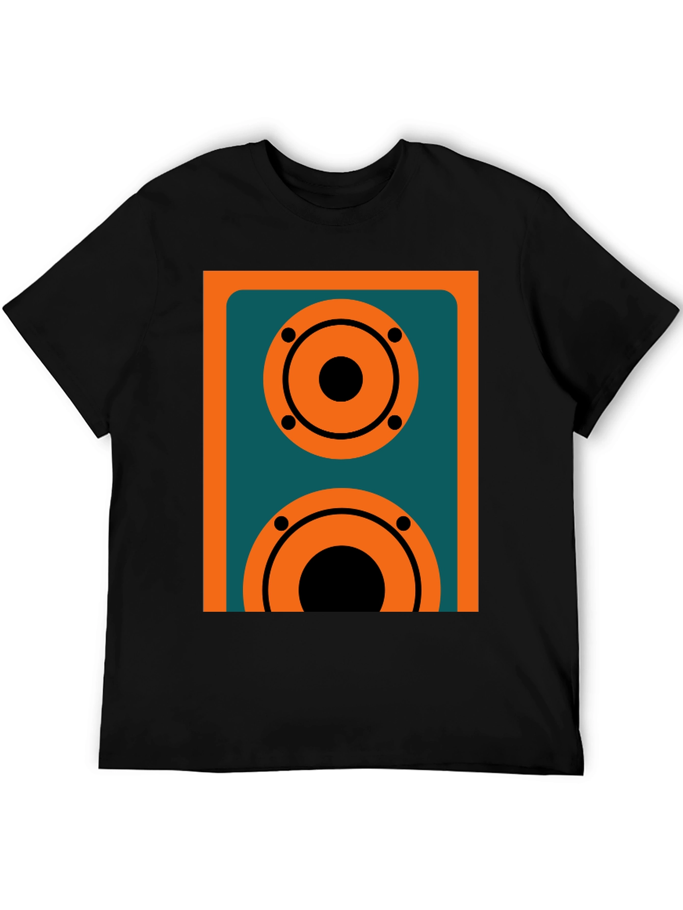 Retro Speaker Graphic Tee - Black