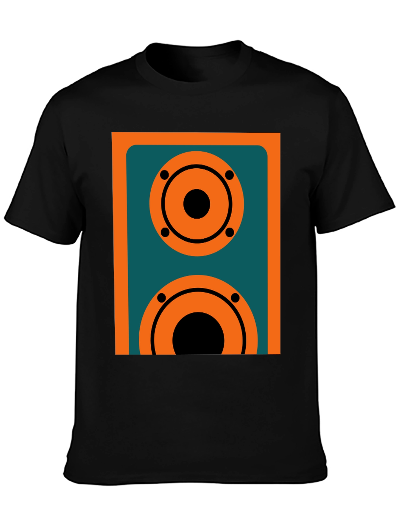 Retro Speaker Graphic Tee - Black