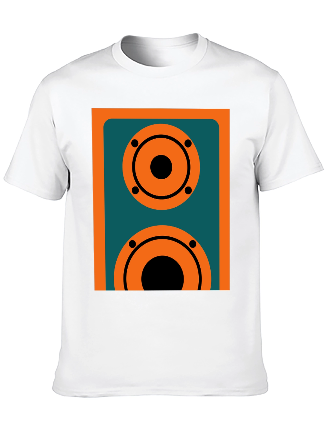 Retro Speaker Graphic Tee - Black