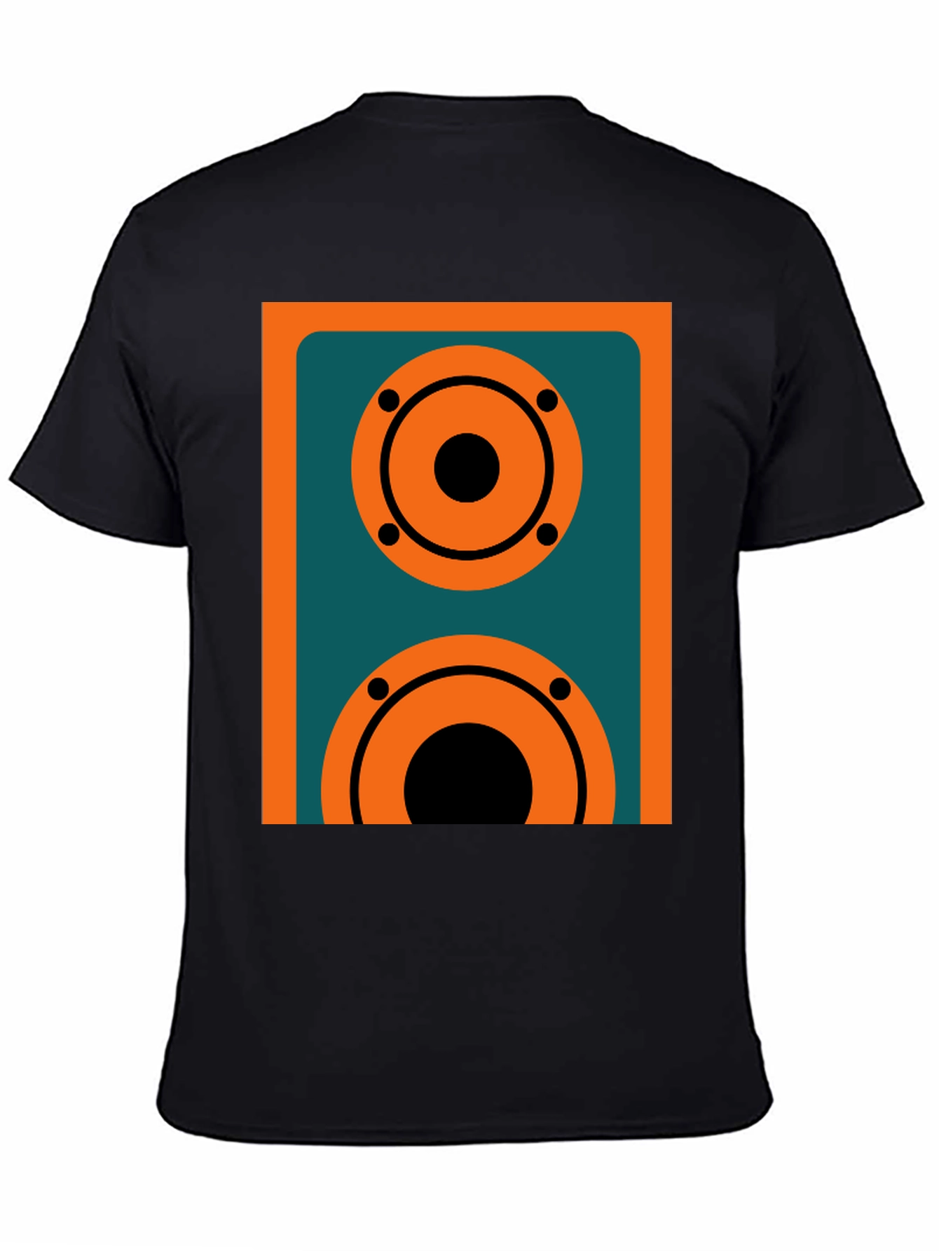 Retro Speaker Graphic Tee - Black