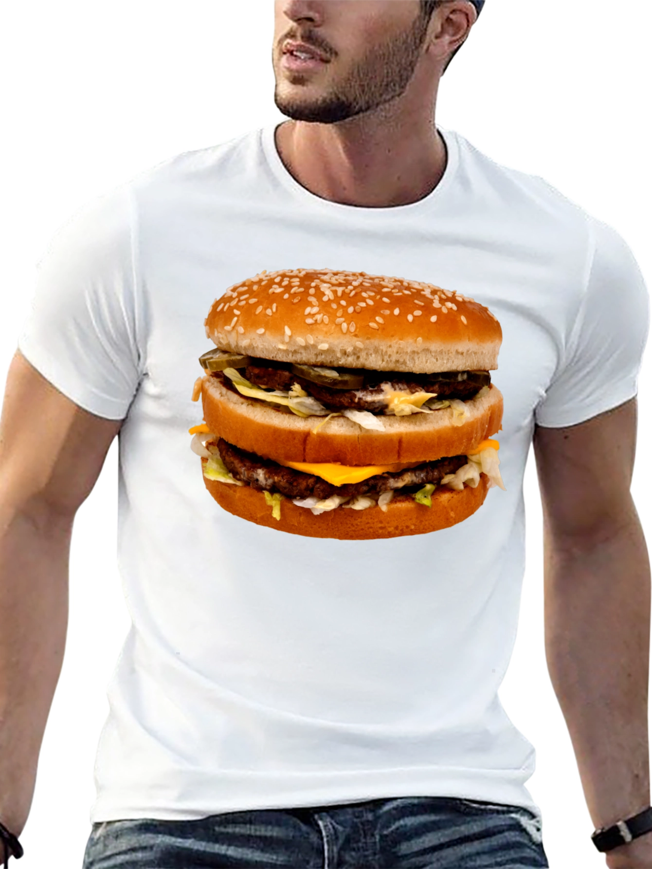 Big Mac Burger Graphic Tee - Food Lovers T-Shirt