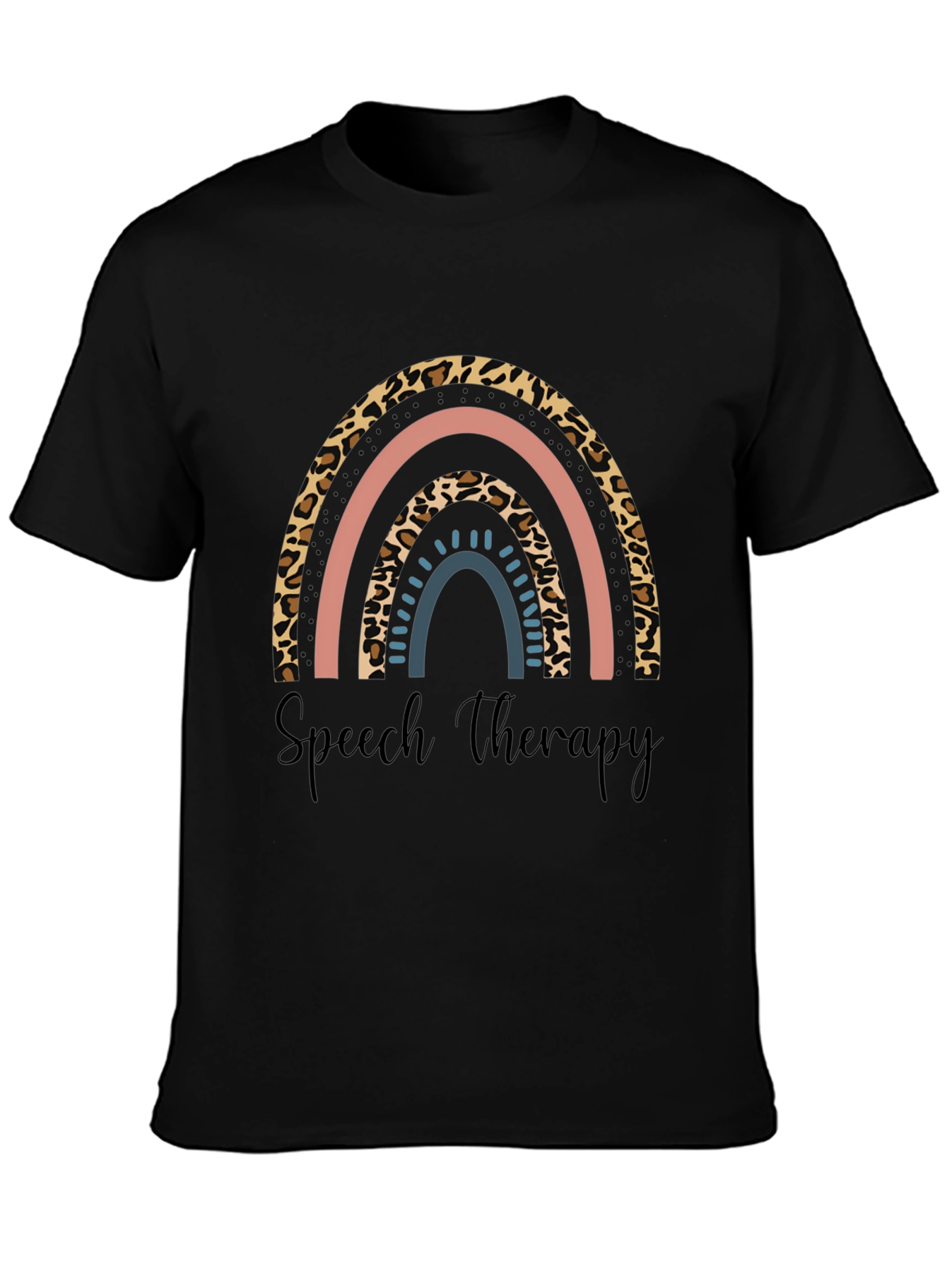 Speech Therapy Rainbow Print T-Shirt