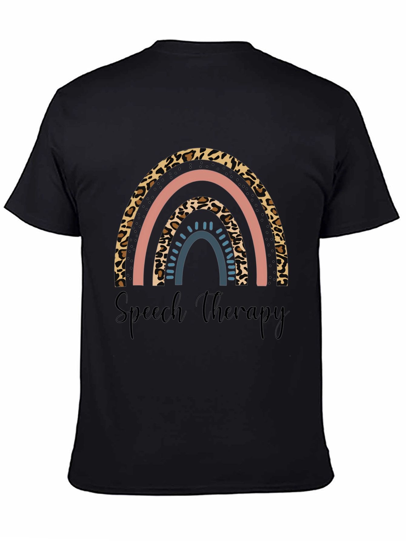 Speech Therapy Rainbow Print T-Shirt