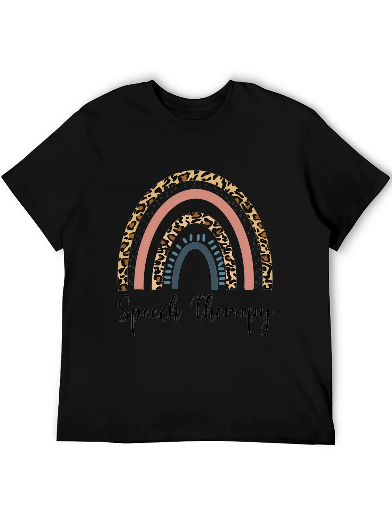 Speech Therapy Rainbow Print T-Shirt
