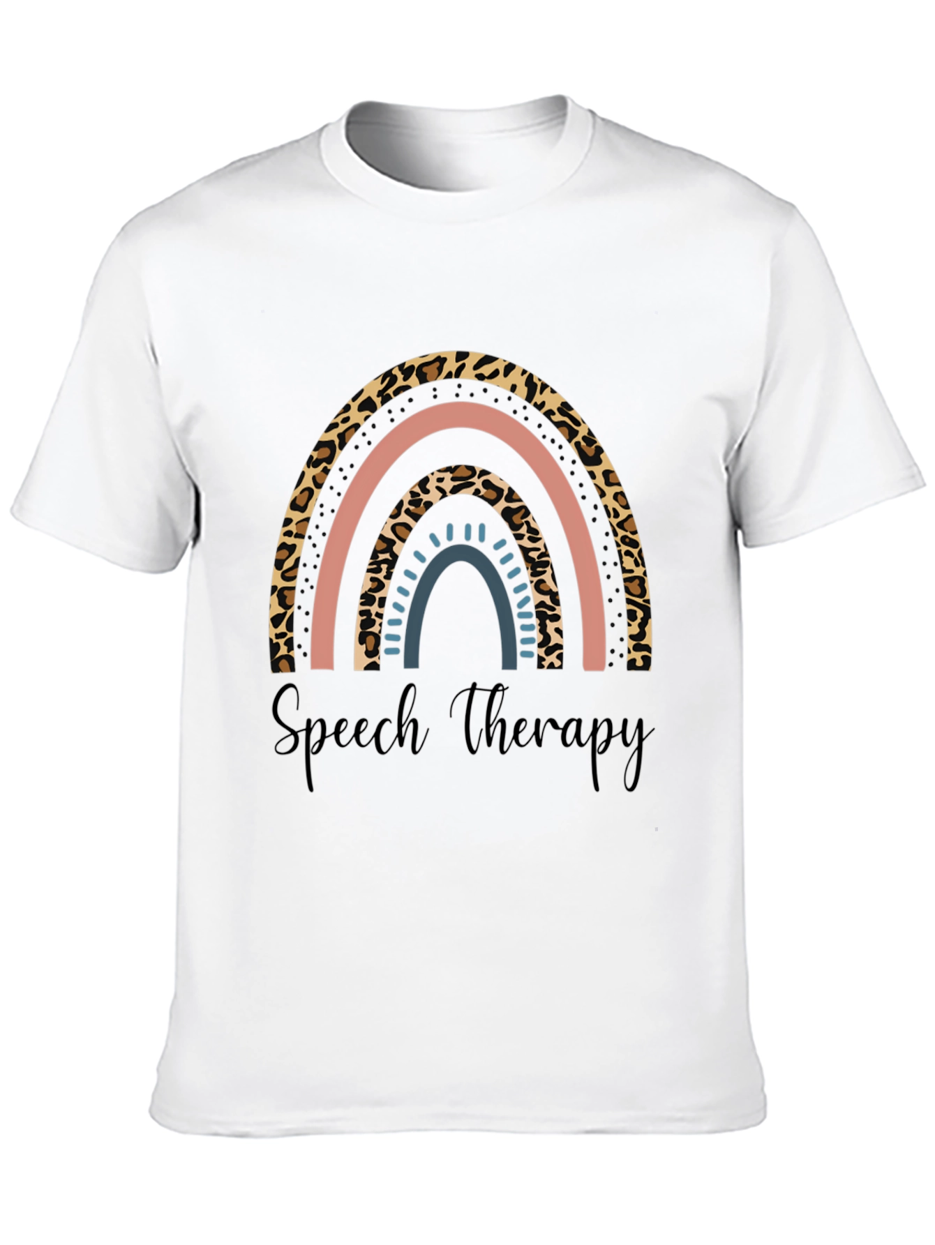 Speech Therapy Rainbow Print T-Shirt