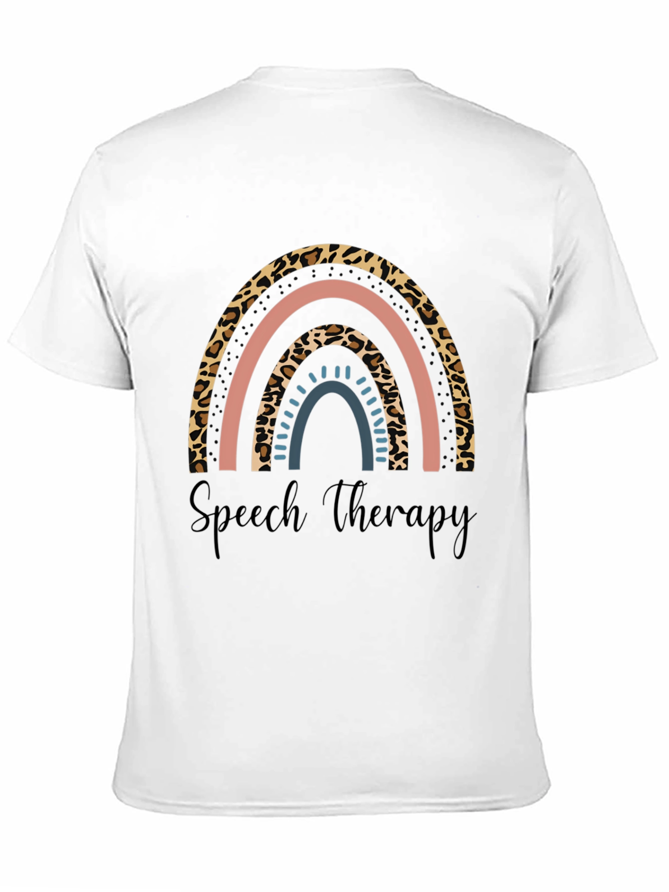 Speech Therapy Rainbow Print T-Shirt
