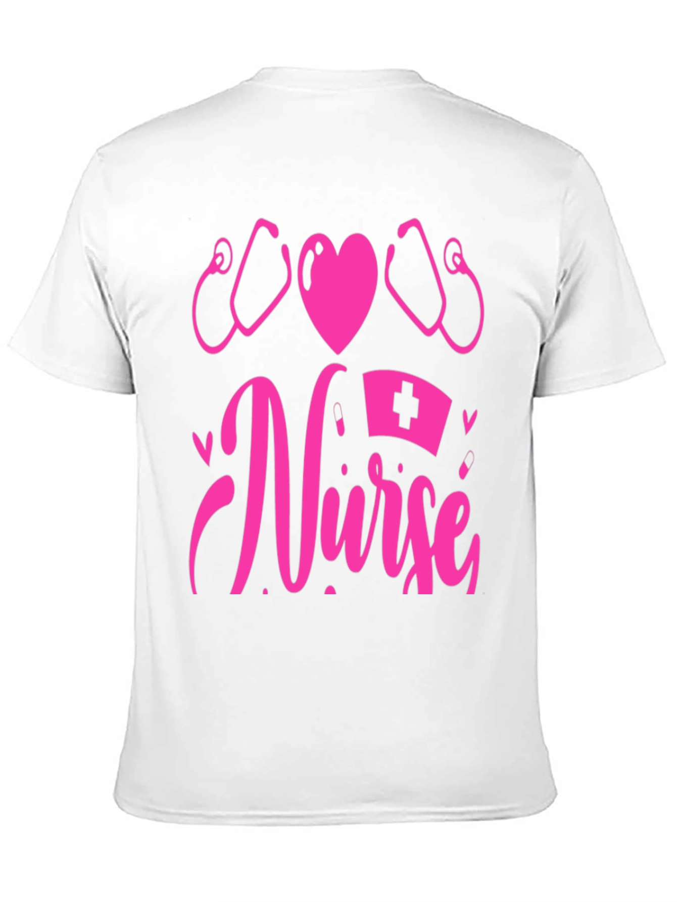 Nurse Graphic T-Shirt - Heart & Stethoscope