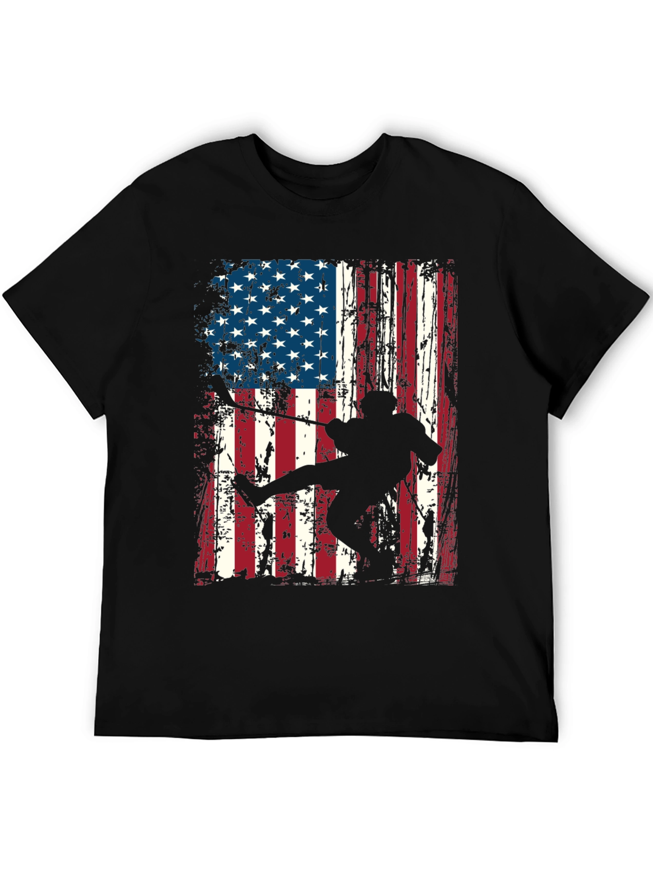 American Flag Karate Graphic T-Shirt