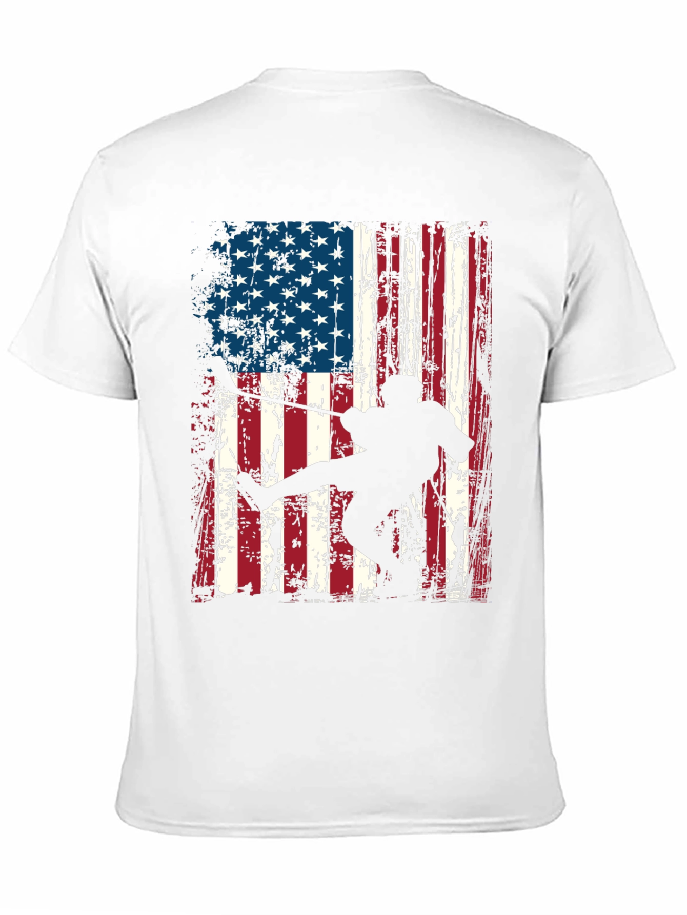 American Flag Karate Graphic T-Shirt