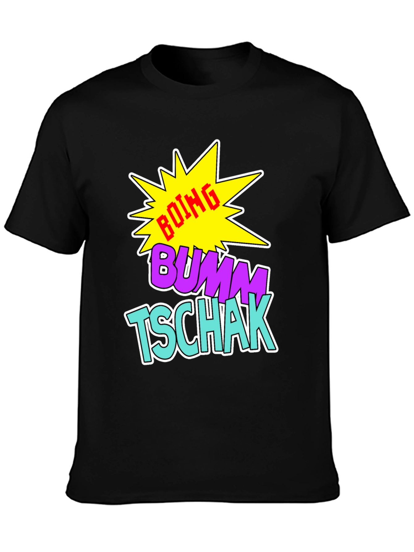 Boing Bumm Tschak Black Graphic Tee