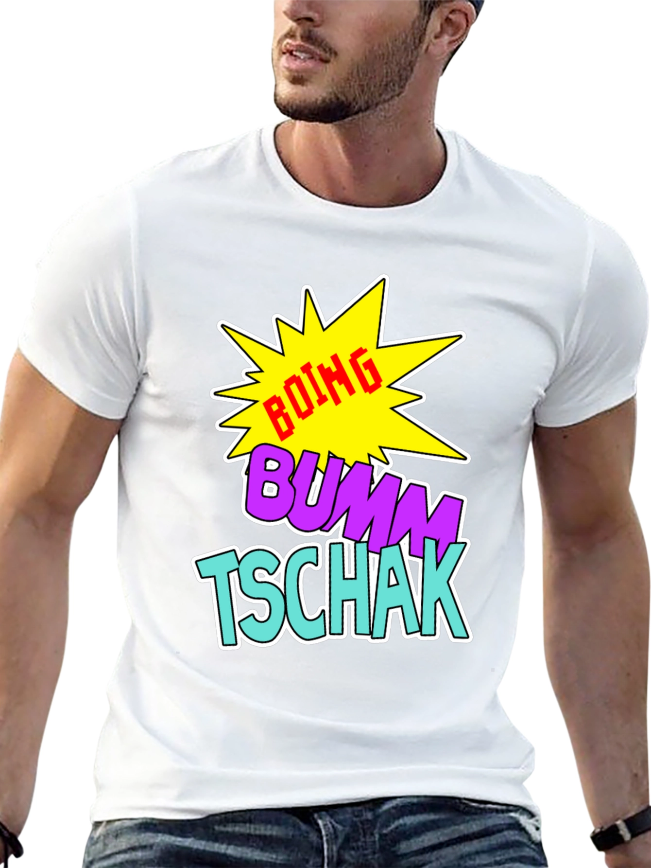 Boing Bumm Tschak Black Graphic Tee