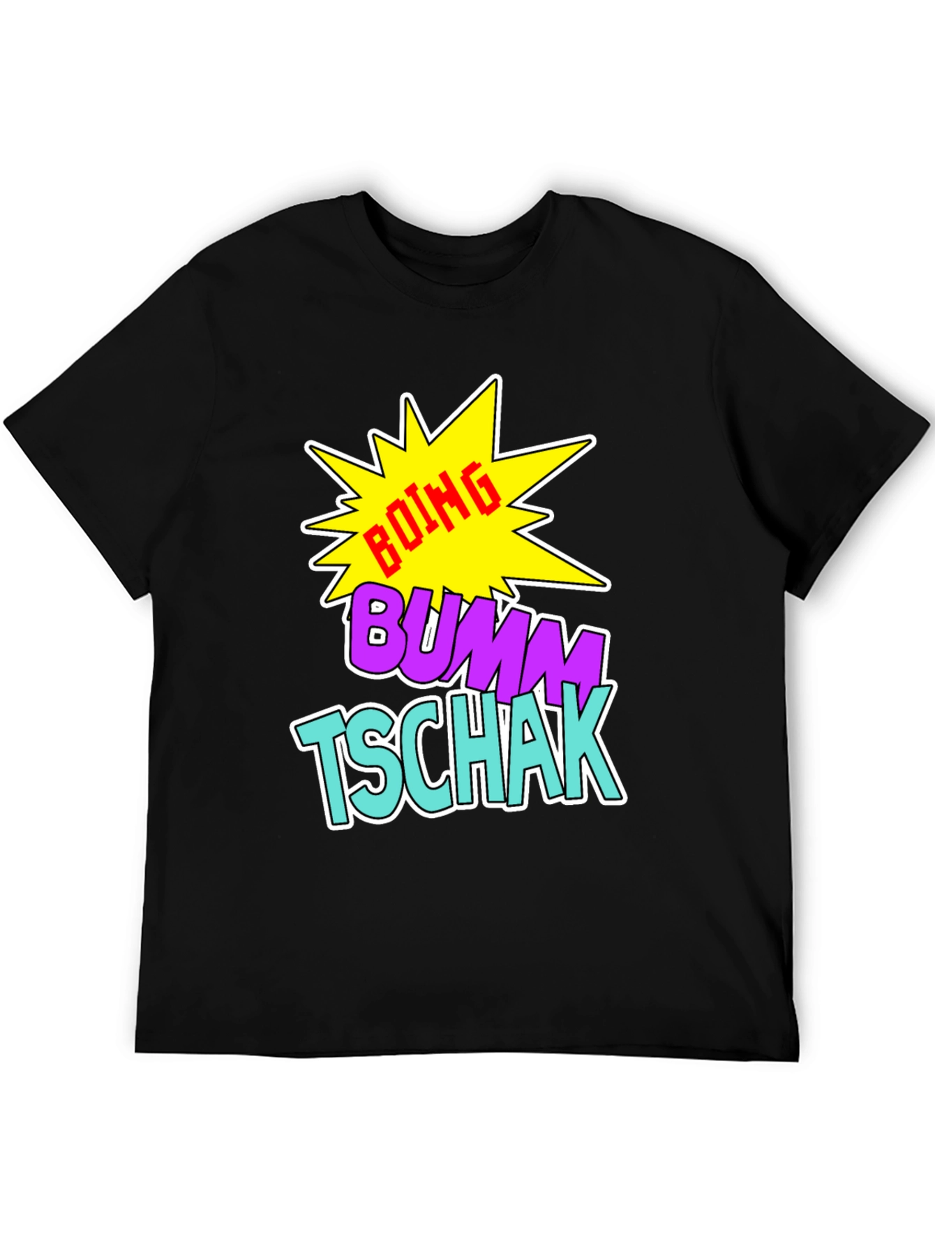 Boing Bumm Tschak Black Graphic Tee