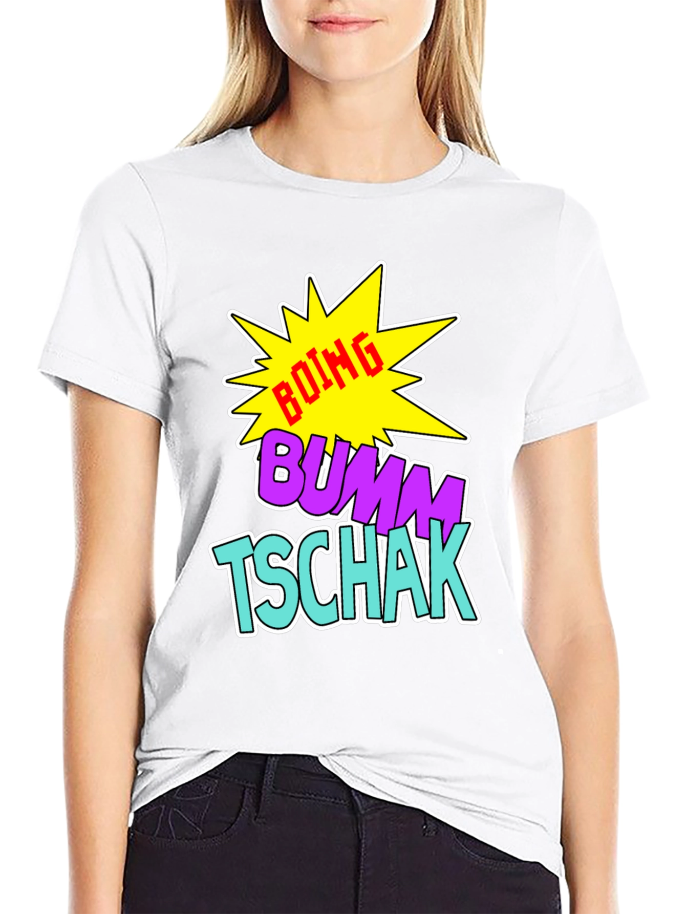 Boing Bumm Tschak Black Graphic Tee