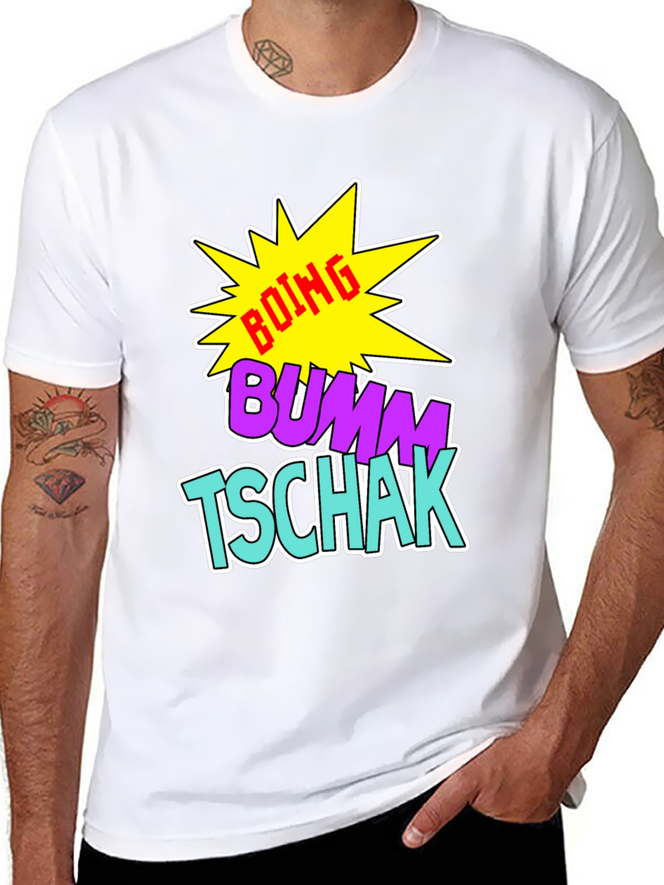 Boing Bumm Tschak Black Graphic Tee