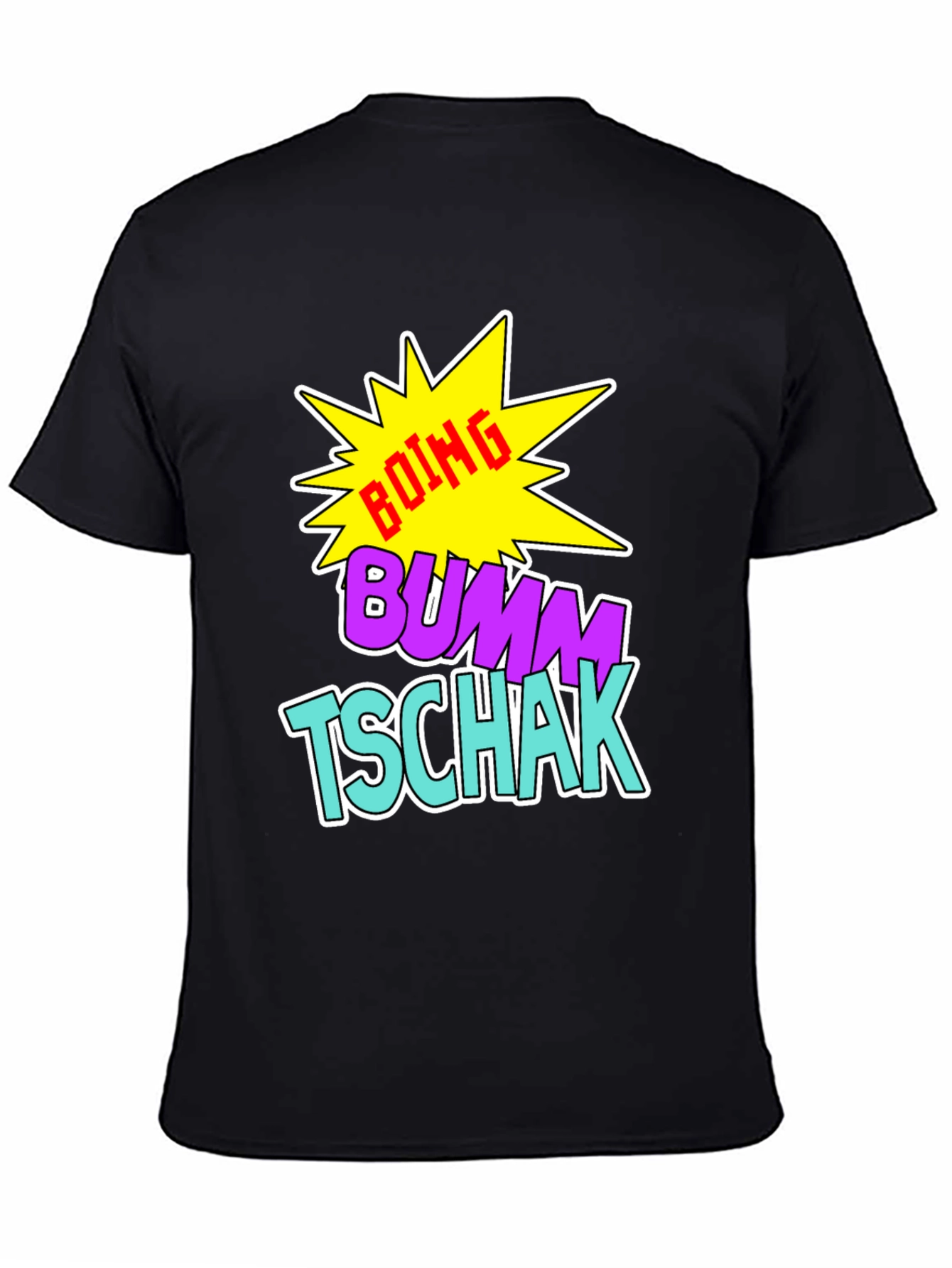 Boing Bumm Tschak Black Graphic Tee