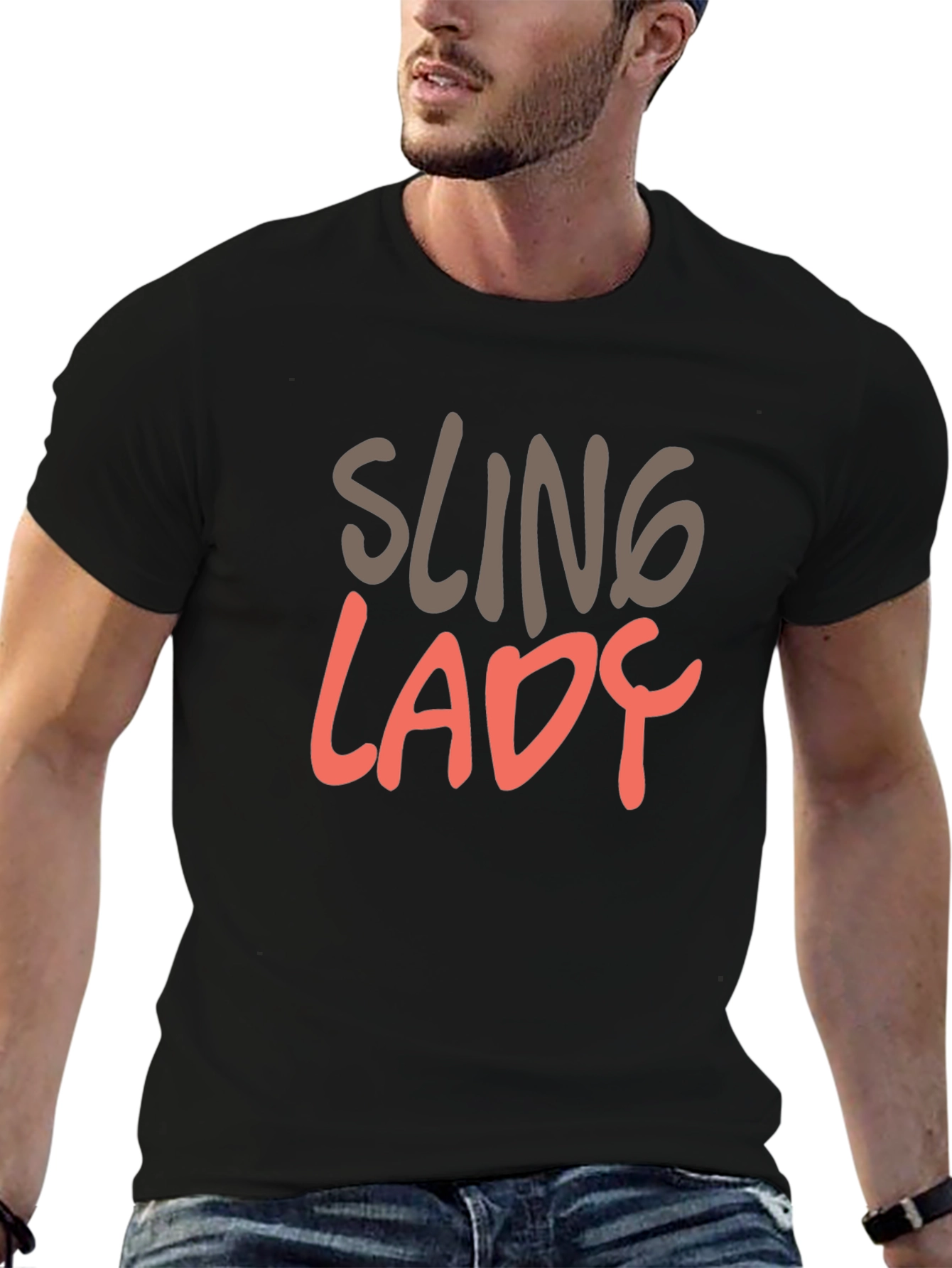 Sling Lady Graphic Tee - Black