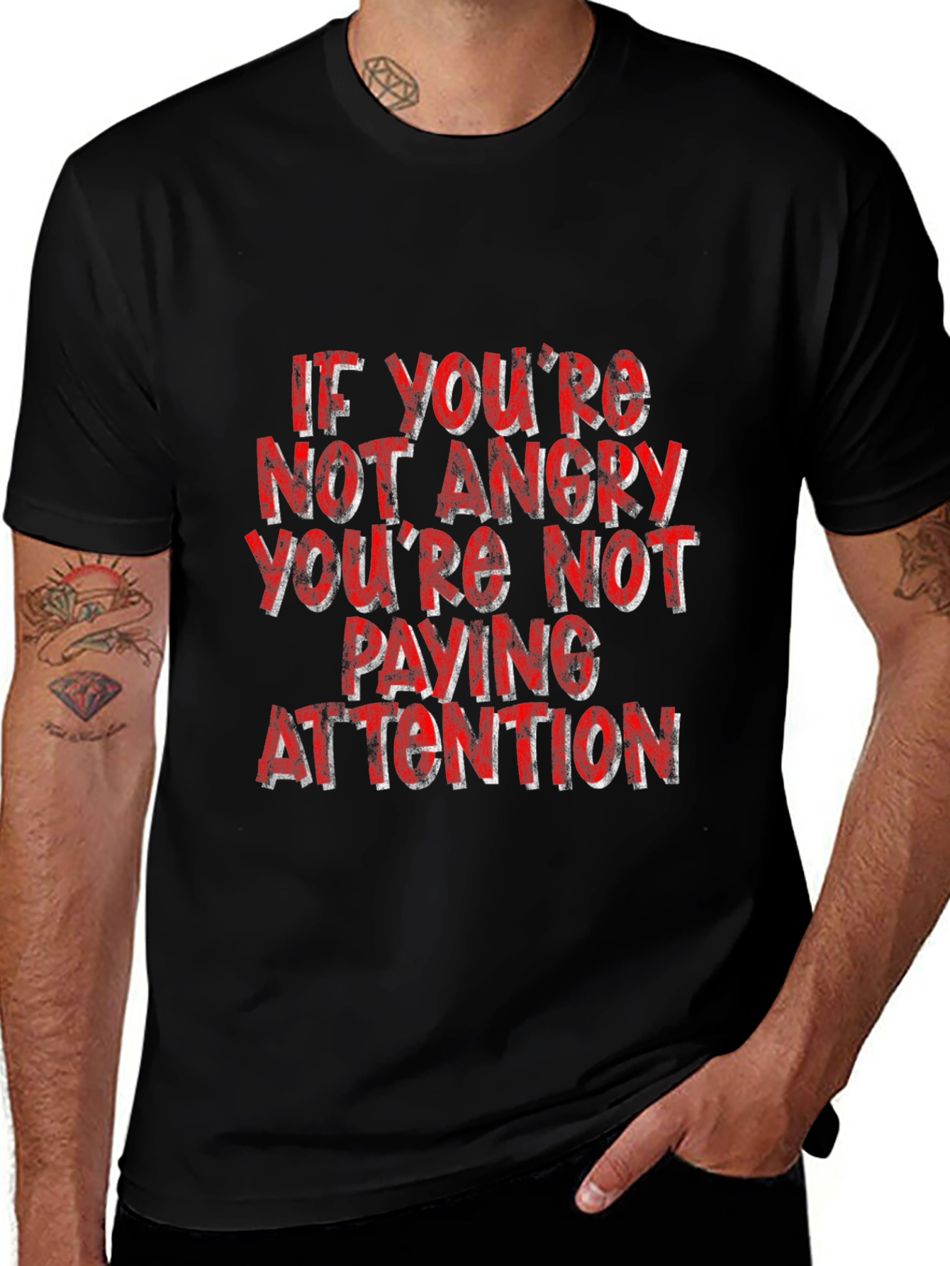 Angry Attention Graphic Tee