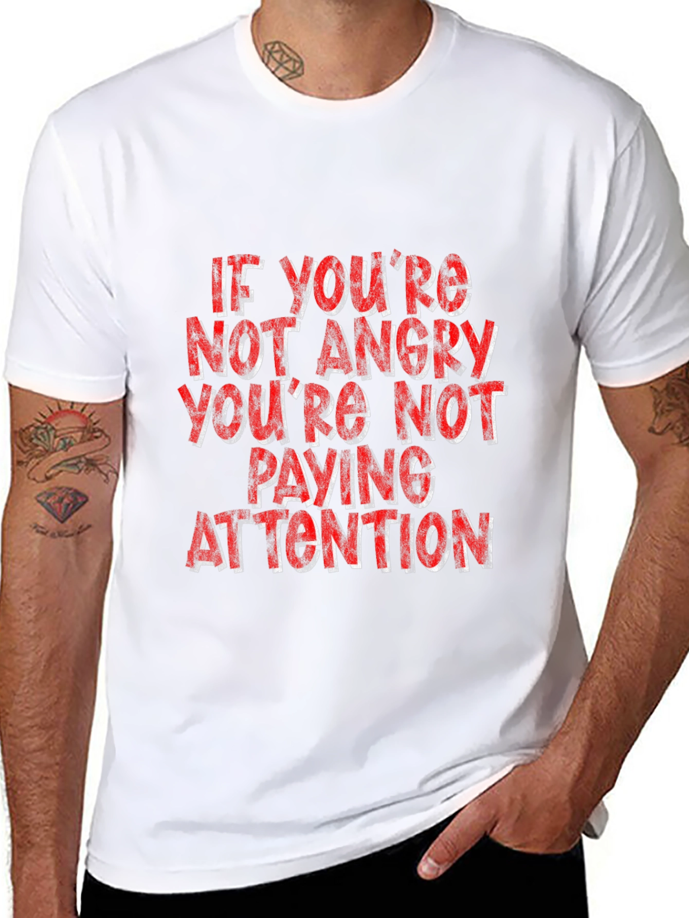 Angry Attention Graphic Tee