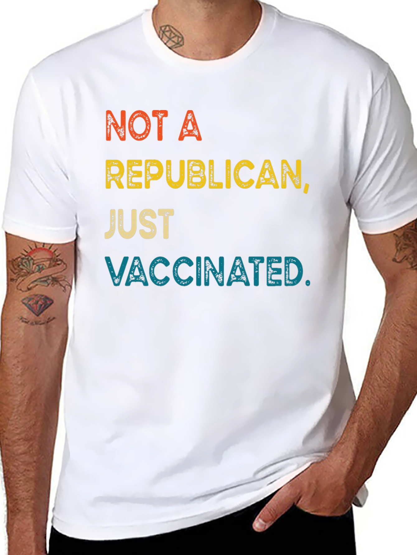 Not A Republican Just Vaccinated T-Shirt