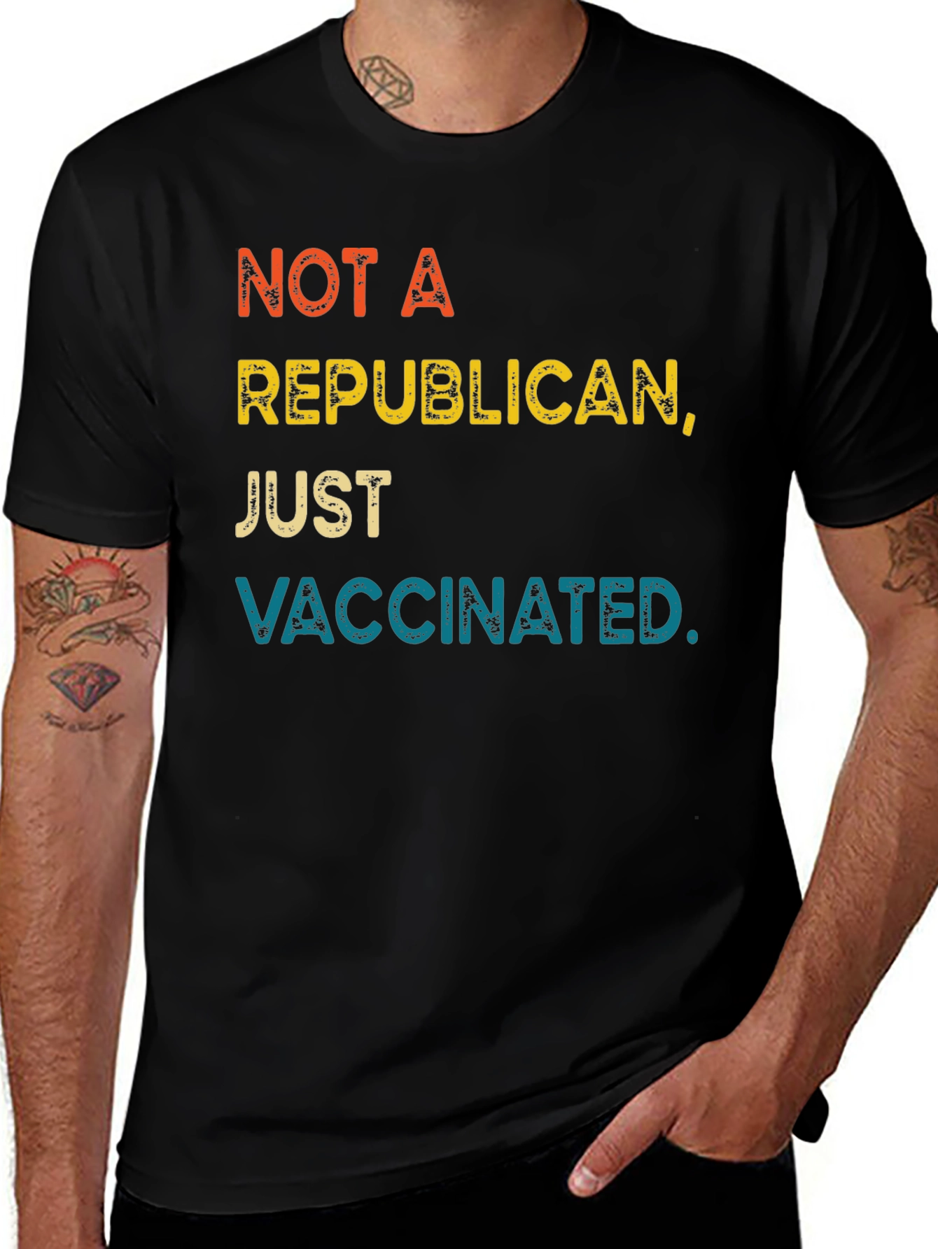 Not A Republican Just Vaccinated T-Shirt
