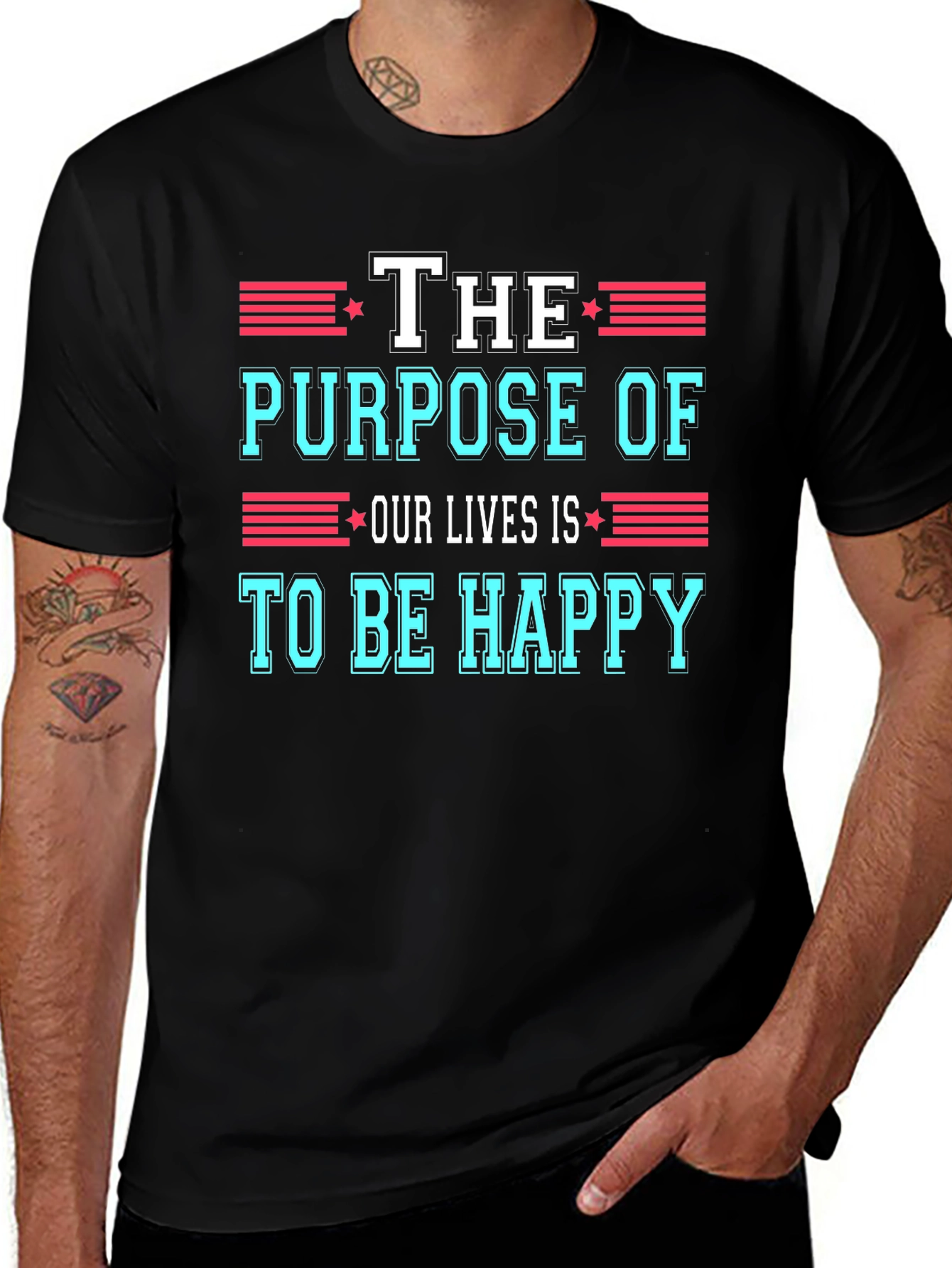 The Purpose of Our Lives Graphic Tee - Black