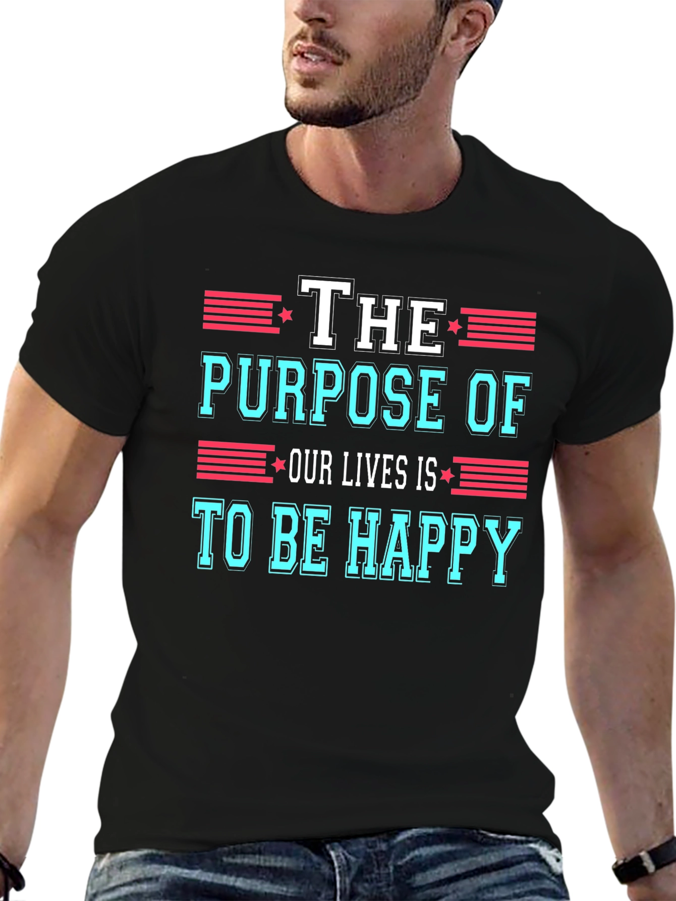 The Purpose of Our Lives Graphic Tee - Black