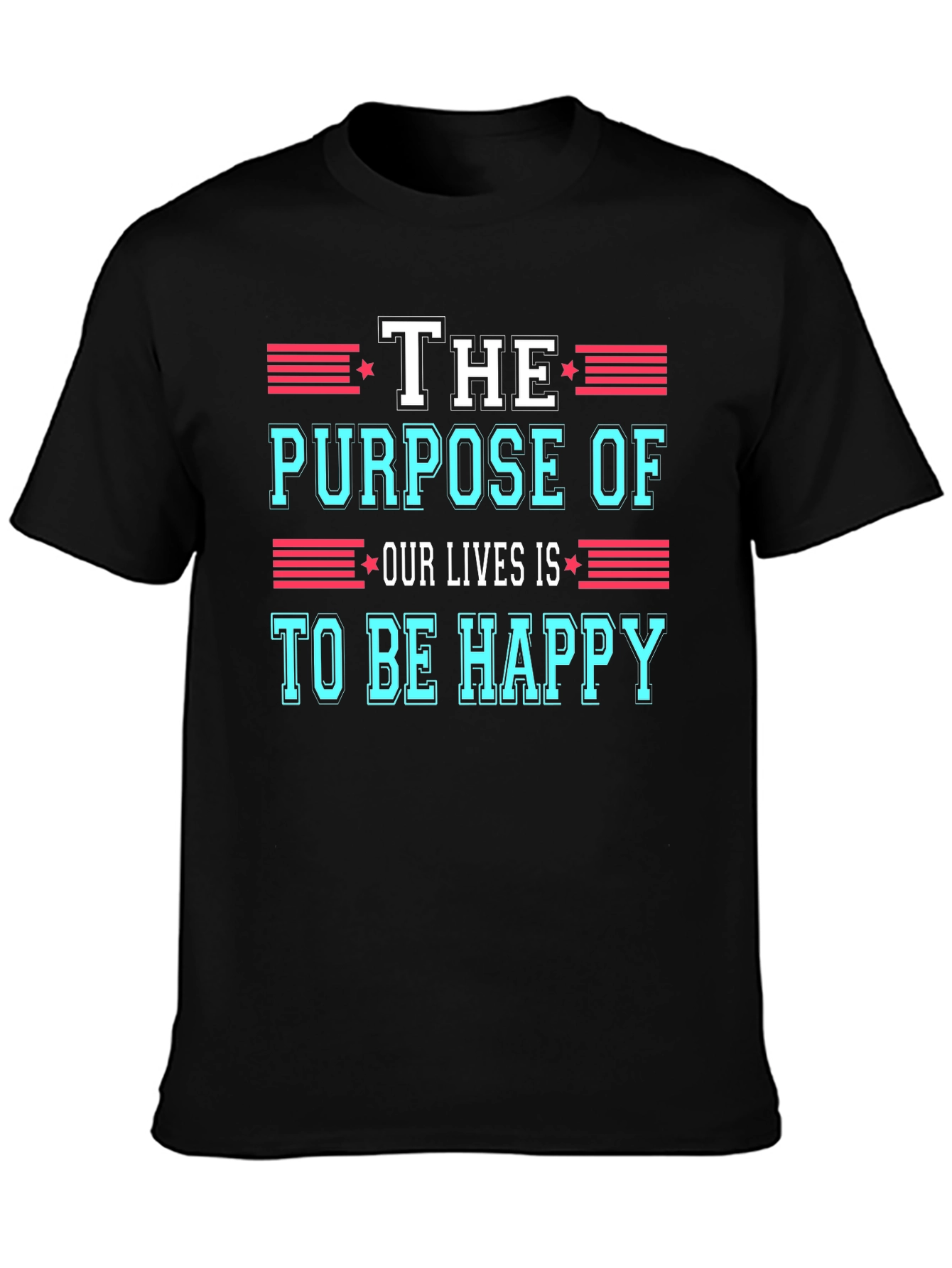 The Purpose of Our Lives Graphic Tee - Black