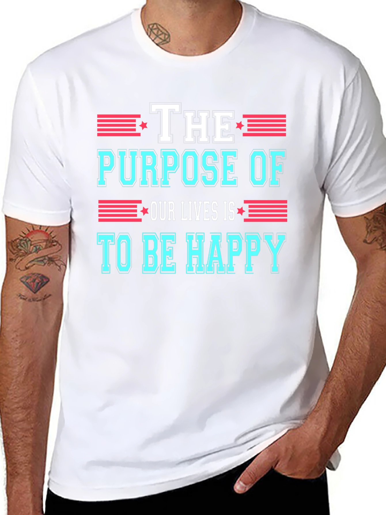 The Purpose of Our Lives Graphic Tee - Black