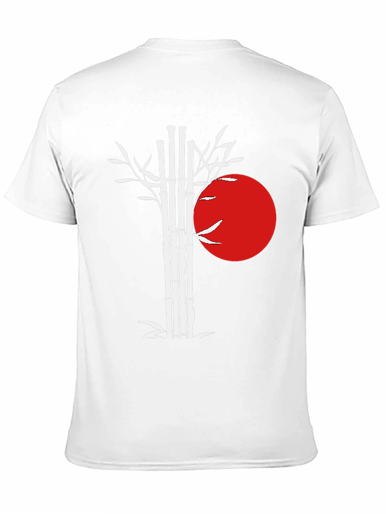 Bamboo & Rising Sun Graphic Tee - Black