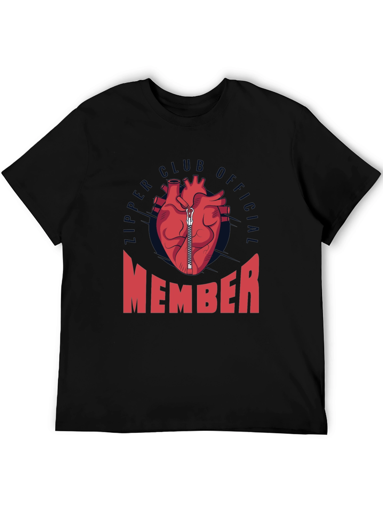 Zipper Club Member Novelty Graphic T-Shirt