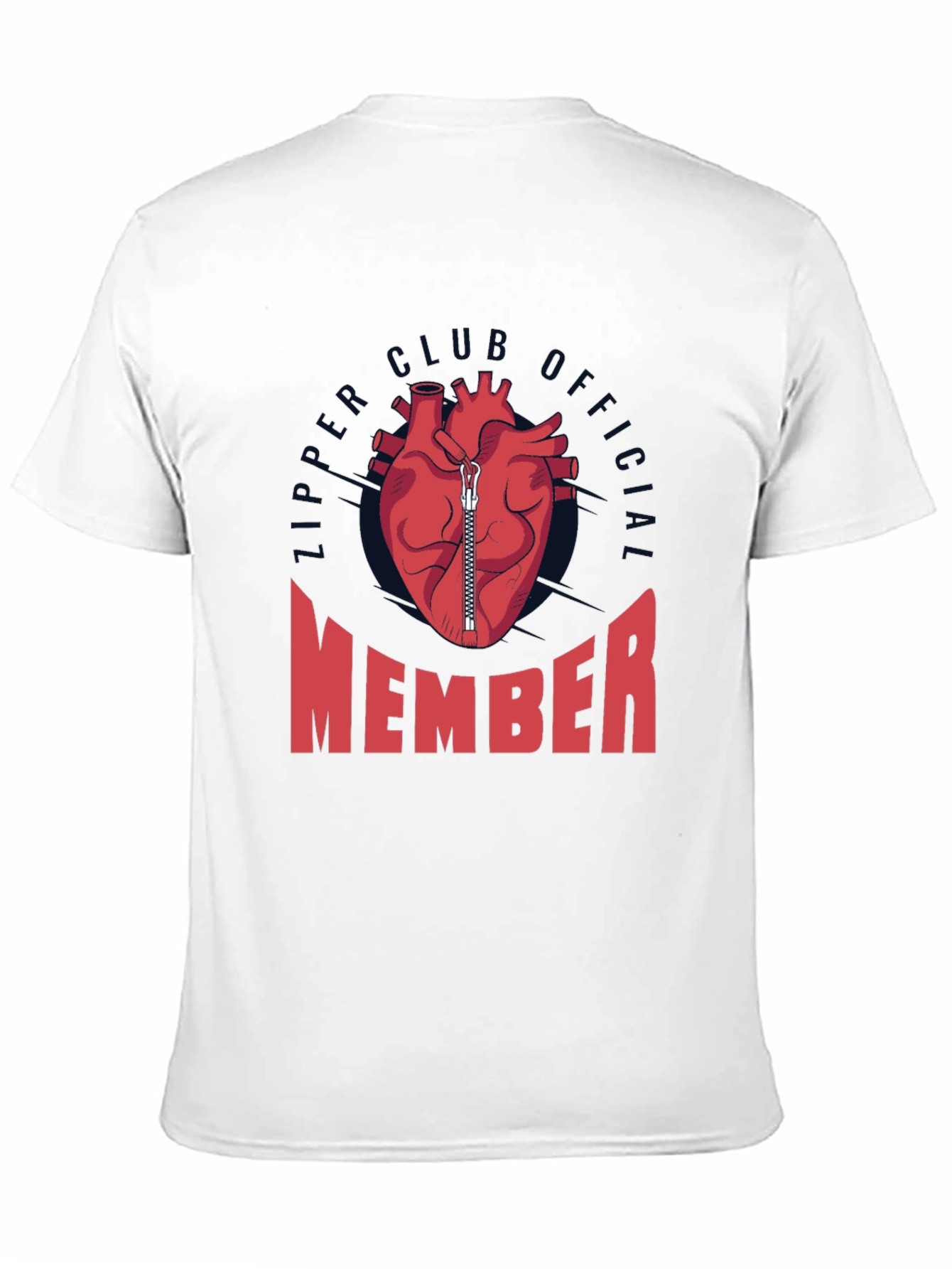 Zipper Club Member Novelty Graphic T-Shirt