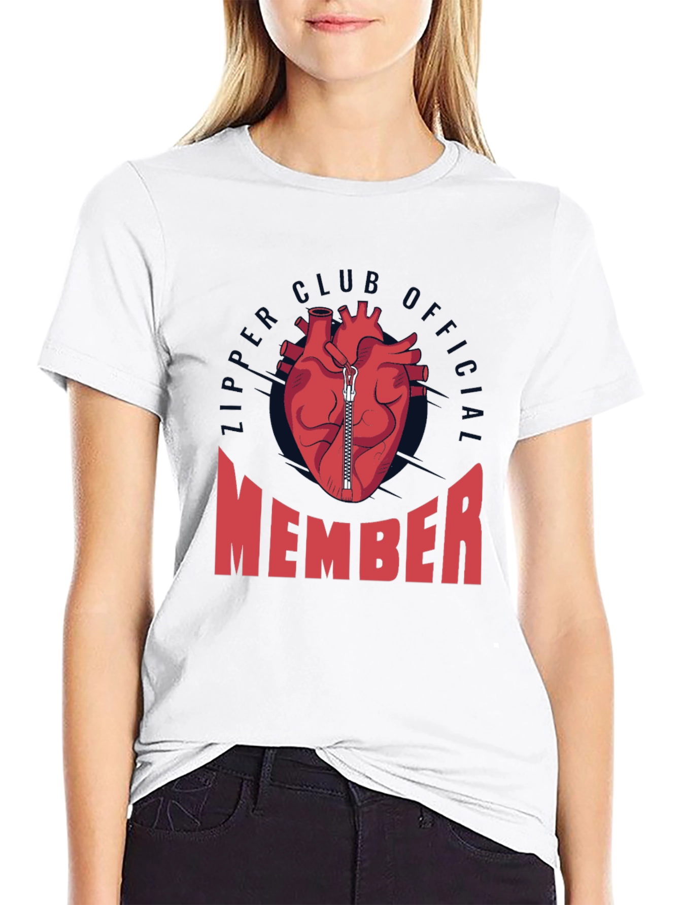 Zipper Club Member Novelty Graphic T-Shirt