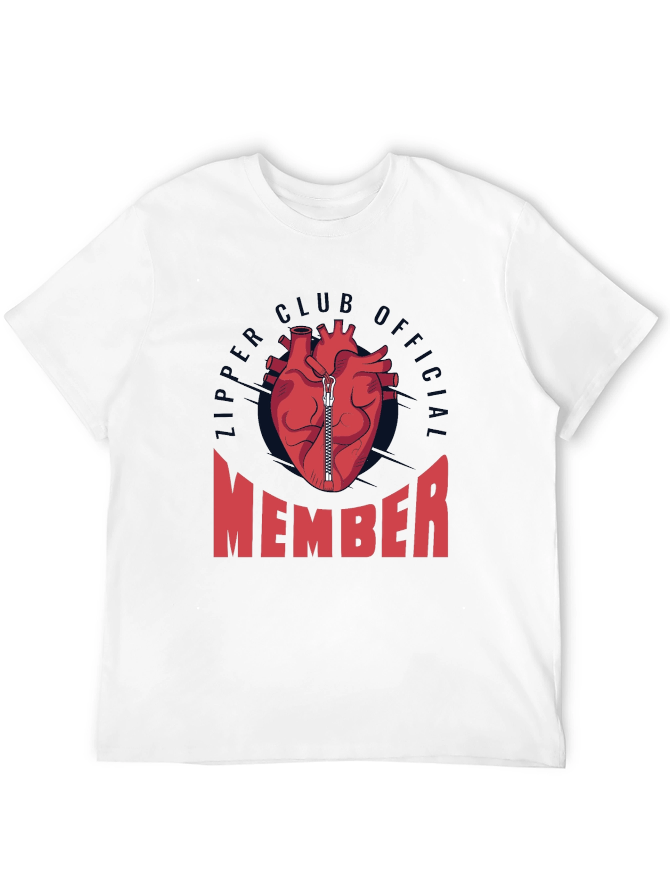 Zipper Club Member Novelty Graphic T-Shirt