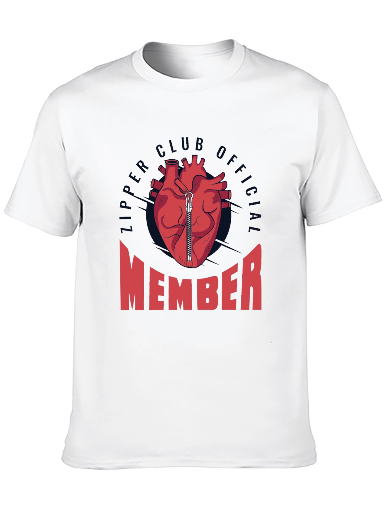 Zipper Club Member Novelty Graphic T-Shirt