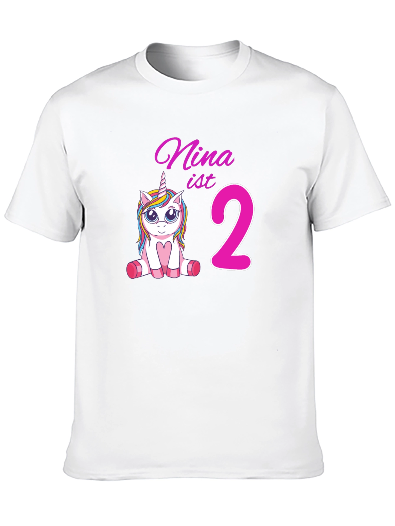 Nina is 2 Unicorn Birthday T-Shirt