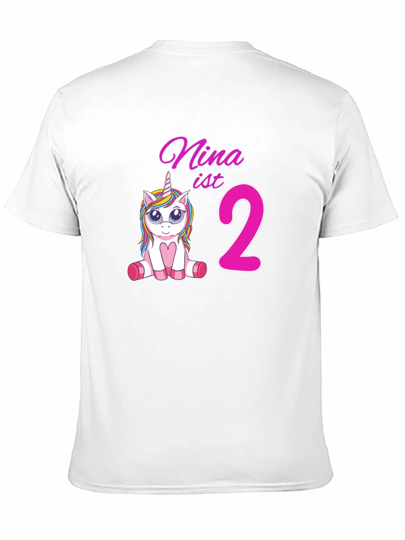 Nina is 2 Unicorn Birthday T-Shirt